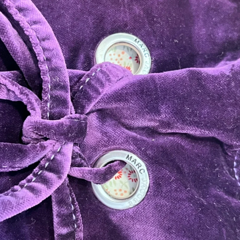 Marc Jacobs Purple Velvet Shopping Bag Tote - Picture 8 of 14